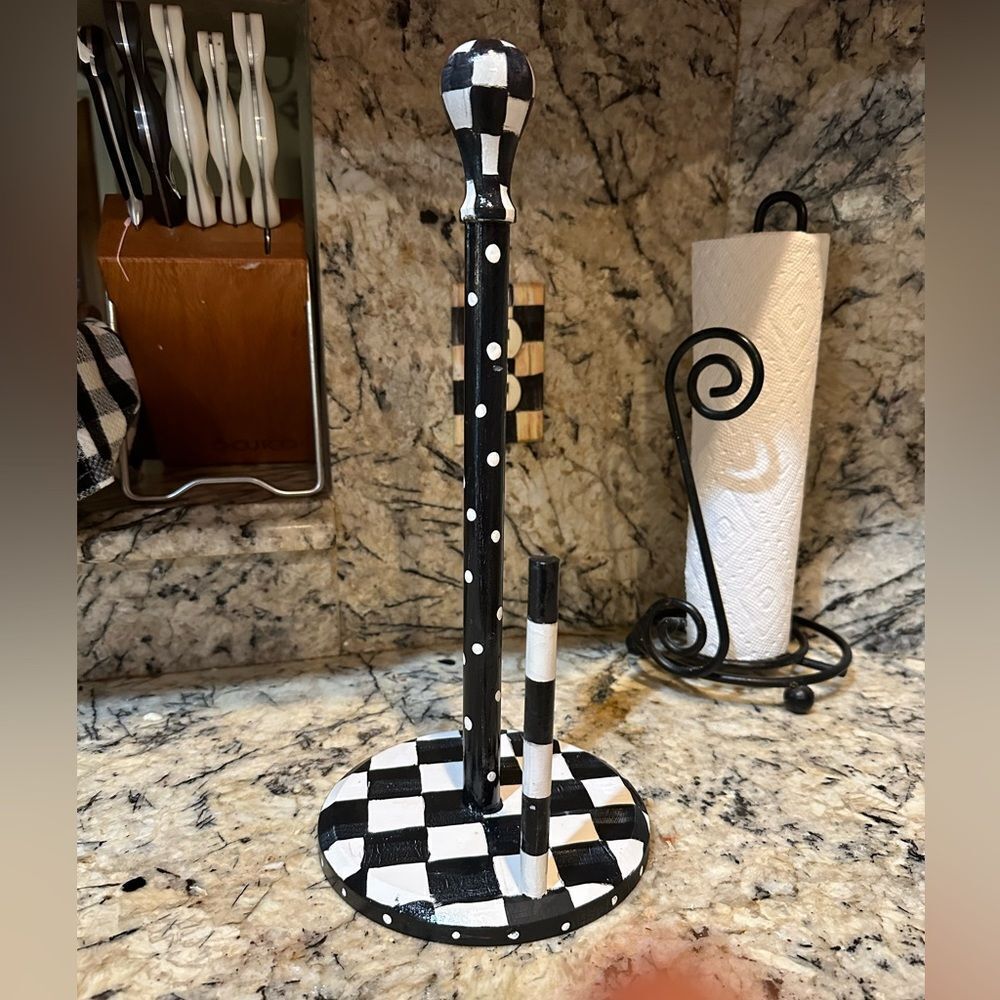 Hand Painted Paper Towel Holder
